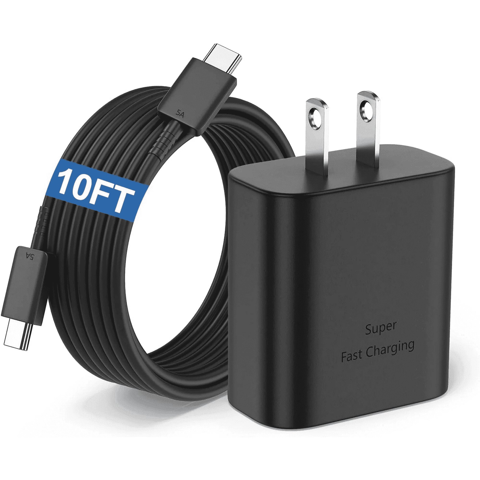 Type C Charger Fast Charging, 45W Android Charger USB C Block, Super Fast Phone Charger with 10FT USB-C Cable Compatible with Samsung Galaxy S25/S25 Ultra/S25+/S24 Ultra/S24/S24+/S23 Ultra